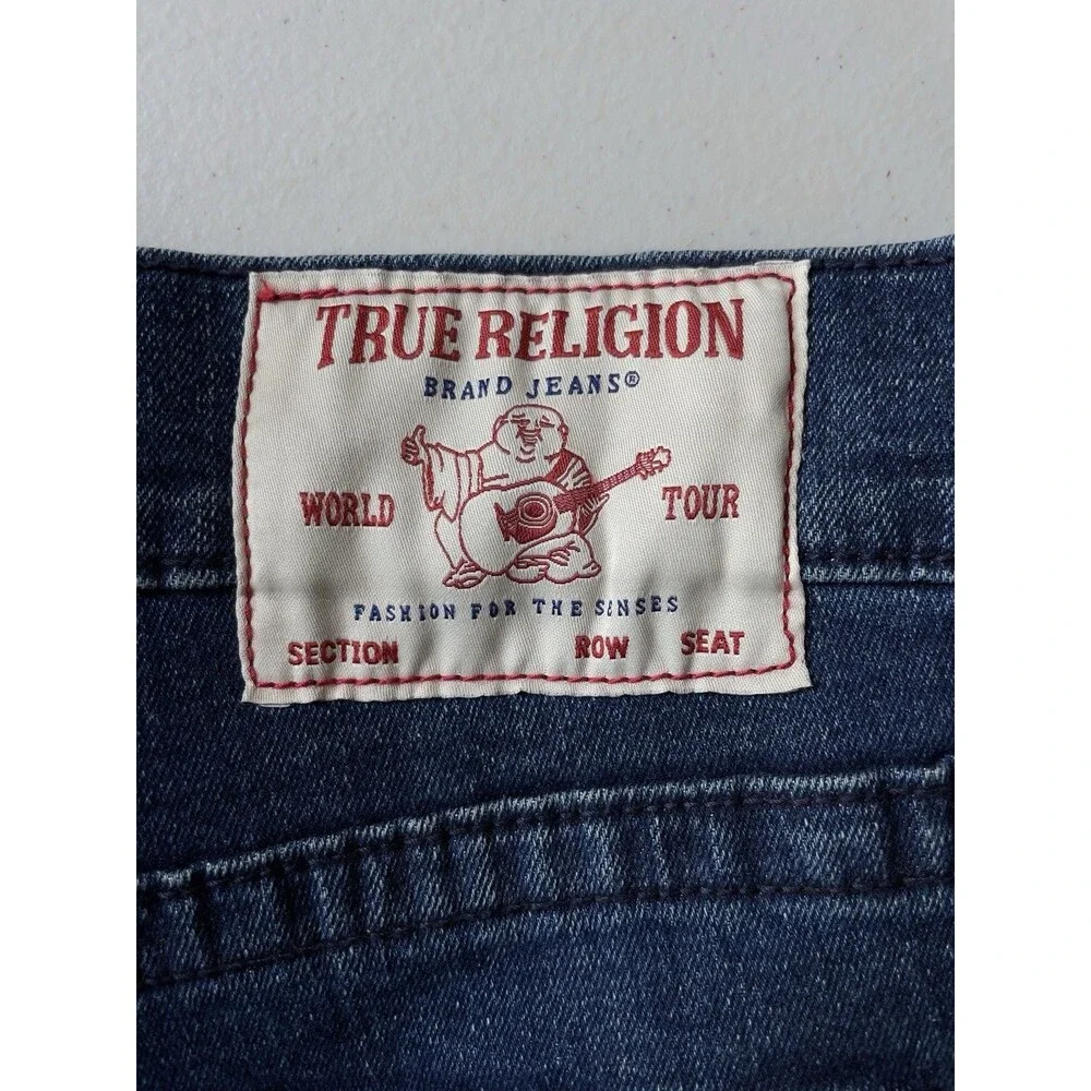True Religion Geno Relaxed Slim Men’s W31 L34 Stretch Blue Denim Jeans
